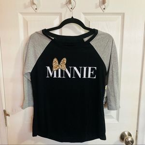 Disney Minnie Mouse 3/4 Sleeve T-Shirt